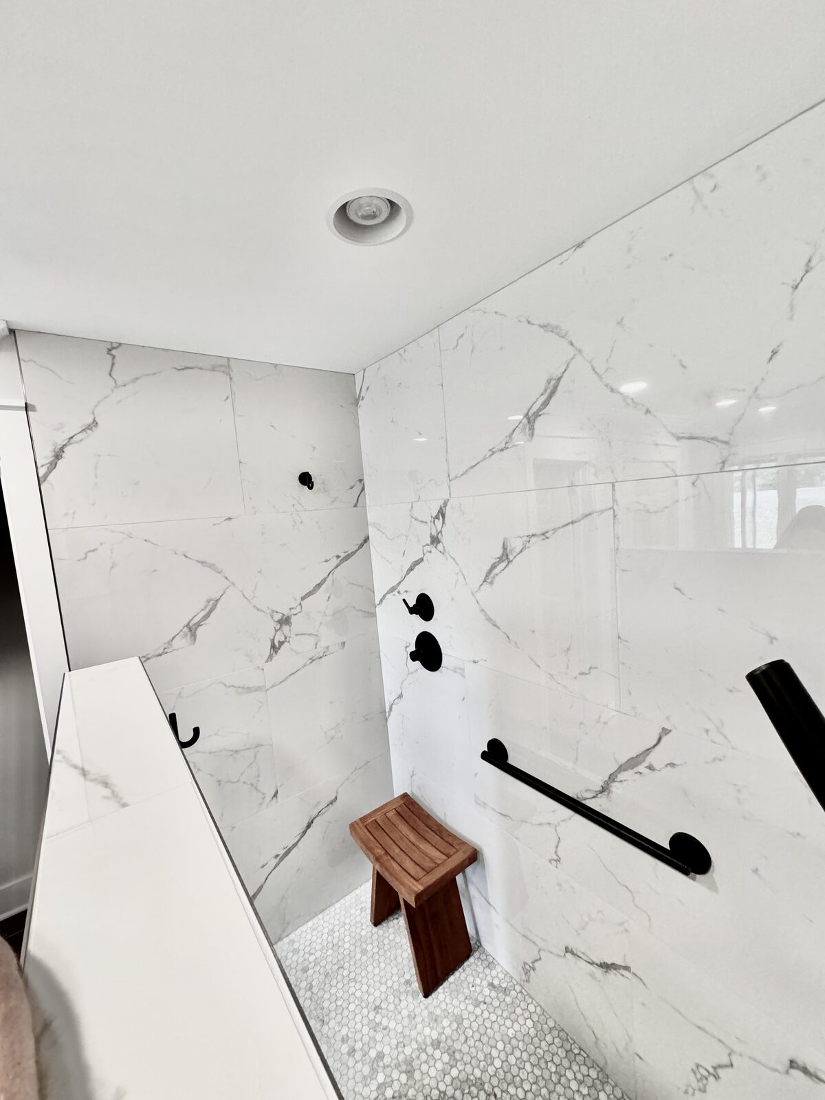 Marble Corner Shower