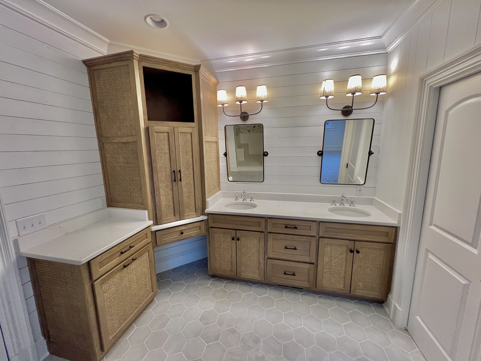 Rattan Double Vanity